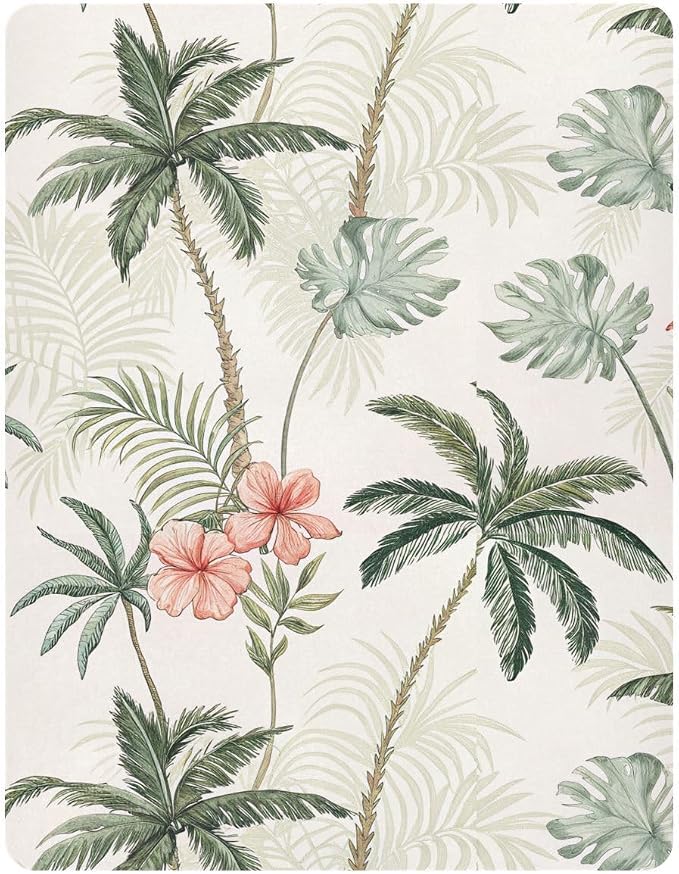 Tropical Palm Trees Crib Sheets, Crib Sheets - Image 2