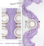 12 Pack Lilac Purple Cheesecloth Table Runner 10Ft Gauze Cheese Cloth Table - Image 6