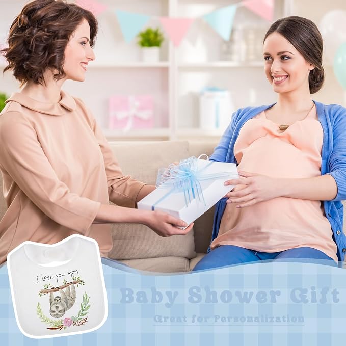 Toulite 30 Pcs White Bibs for Baby Washable Reusable Waterproof Cotton Feeder - Image 5