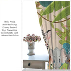 Animals Curtains Colorful Forest Cartoon Cute Zebra Tiger Elephant - Image 5
