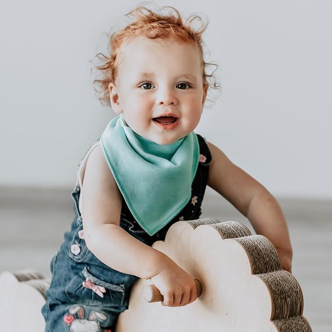 Baby Bandana Drool Bibs for Girls, Super Absorbent Triangle Baby Bibs for - Image 7