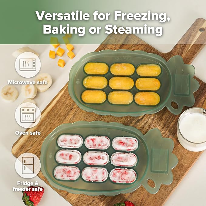 Haakaa Silicone Nibble Freezer Tray -Breastmilk Teething Popsicle Mold - Image 3