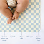 Ava + Oliver Vegan Leather Baby Changing Mat - Image 3