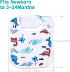 Baby Bibs Soft and Absorbent Organic Cotton Bandana Drool Bibs Set - Image 3