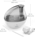 Pure Enrichment MistAire Silver Ultrasonic Cool Mist Humidifier - Image 8