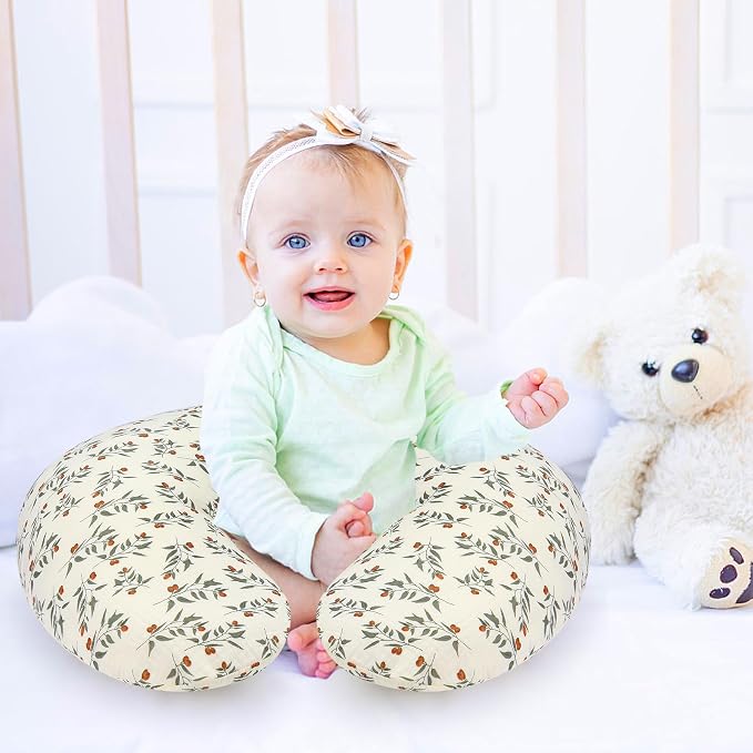 Accmor 2 Pack Muslin Nursing Pillow Covers, 100% Cotton Soft Nursing Covers - Image 5