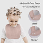 Muslin Baby Drool Bibs for Unisex Boys Girls, 10 Pack Soft Cotton Baby Bib for - Image 6