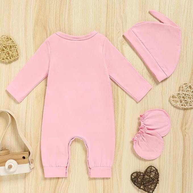 GRNSHTS Newborn Baby Boy Romper Coming Home Outfits Letter Print Bodysuit - Image 3