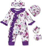Aalizzwell Baby Girls Romper Outfit Fall Winter Clothes by Aalizzwell