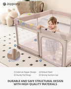 Baby Playpen with Mat, 50x50 in Small Play Pen - Image 4