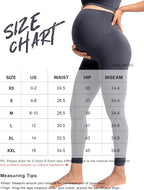 POSHDIVAH Women's Creamluxe Maternity Leggings 25"/28" Over The Belly Pregnancy - Image 2
