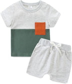 Baby Boy Outfits Short Long Sleeve Pants Clothes Set Spring Summer Hooded by BabymineStartFromTheHeart