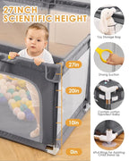 71" x 59" Extra Large Baby Playpen - Image 3