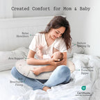 Little Grape Land Nursing Pillow, Soft 100% Cotton Breastfeeding Pillow - Image 2