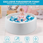 Foam Ball Pit for Toddlers, 35.4"x 11.8" Soft Round Ball Pit for Baby Children - Image 3