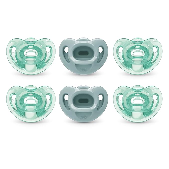 NUK Comfy Pacifiers, 0-6 Months, 6 Pack by NUK