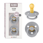 BIBS Pacifiers Colour Collection | Natural Rubber Baby Pacifier | Set of 2 by BIBS