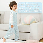 WONDAY Toddler Sleep Sack with Feet, 0.5 Tog Sleeping Sacks - Image 3