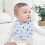 100% Cotton Muslin Baby Bibs 10-Pack Baby Drool Bibs - Image 4