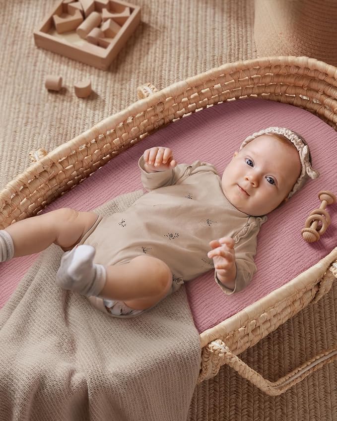 Blissful Diary Muslin Bassinet Sheets - Image 3