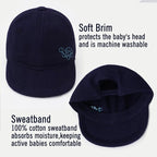 Keepersheep Baby Baseball Cap Infant Sun Hat, Cotton Knit - Image 2