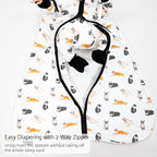 LollyBanks Baby Sleep Sack, 100% Cotton Wearable Blanket 2-Way Zipper Sleep - Image 4