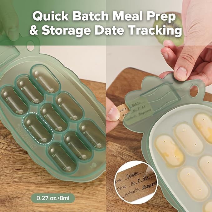 Haakaa Silicone Nibble Freezer Tray -Breastmilk Teething Popsicle Mold - Image 6