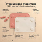 KeaBabies 2-Pack Silicone Placemats - Image 2