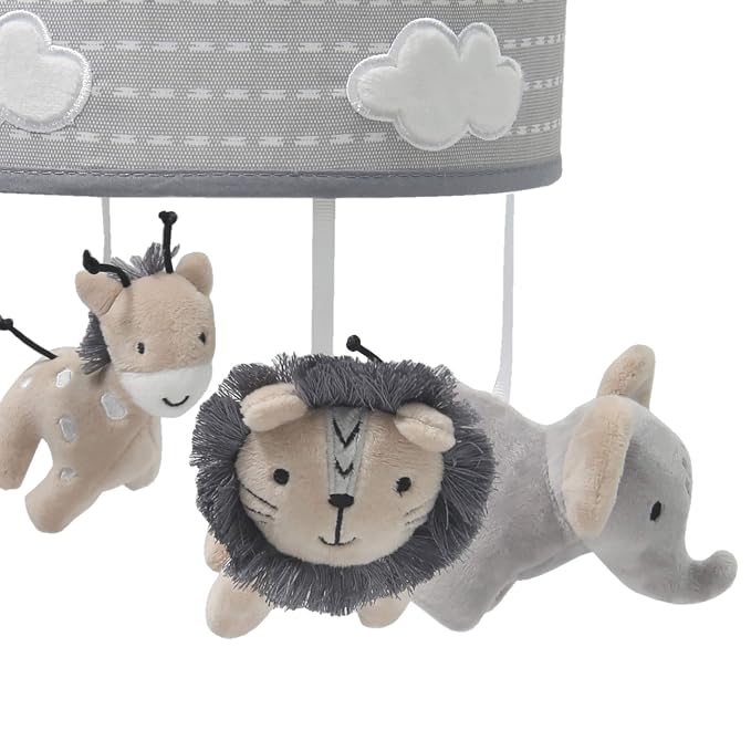Lambs & Ivy Jungle Safari Musical Baby Crib Mobile - Image 4