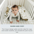 Pobibaby Premium Baby Blanket, Soft Stretchy Quilt - Image 4