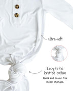 Caden Lane Newborn Knotted Gown - Image 3