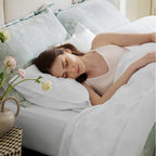 Bedsure Cooling Sheets Twin, Rayon Derived from Bamboo, Cooling Sheets - Image 4