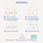 MAM Grow with Baby 15-Piece Gift Set, Newborn 0-4 Months, Anti-Colic Bottles - Image 2