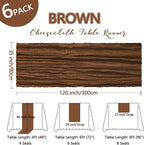 6 Pack Brown Fall Cheesecloth Table Runner 10Ft Gauze Cheese Cloth Table Runner - Image 2