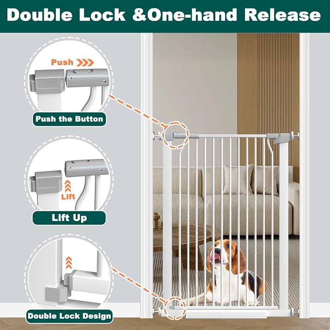 Fairy Baby 40.5" Extra Tall Baby Gates - Image 4