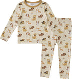 pureborn Baby Toddler Kids Viscose from Bamboo Pajamas Set Pjs 2pcs 18M-8Y by pureborn