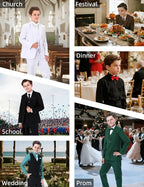 A&J DESIGN Boys 7-Piece Formal Suit Ring Bearer Outfit - Image 6