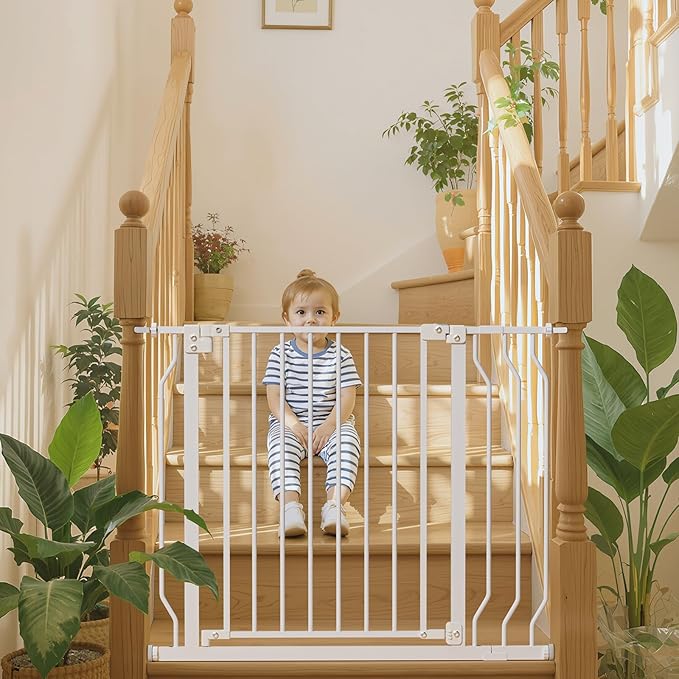 29-48" Baby Gate for Stairs, Baby Safety Essentials, Auto Close Gate for by Mutak