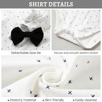 SANMIO Baby Boy Clothes Suits Infant Gentleman Outfit Collared Dress - Image 3