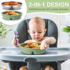 Nuogo 3 Pcs Stainless Steel Baby Suction Plates - Image 6