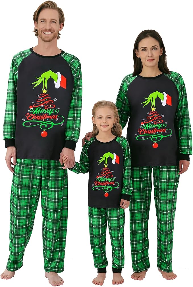 Weixinbuy Family Pajamas Set Christmas Pjs Matching Clothes Pajamas by Weixinbuy
