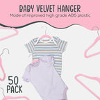 50 Premium Baby Velvet Hangers - Image 2