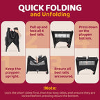 HARPPA Pack and Play 5 in 1, Portable Baby Playard - Image 8