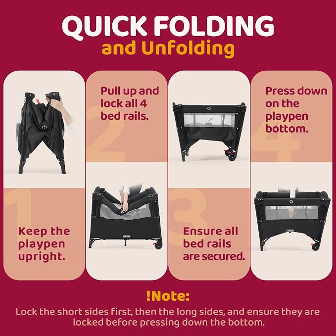 HARPPA Pack and Play 5 in 1, Portable Baby Playard - Image 8