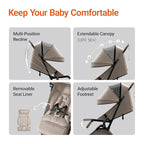 MAMAZING Lightweight Baby Travel Stroller - Image 7