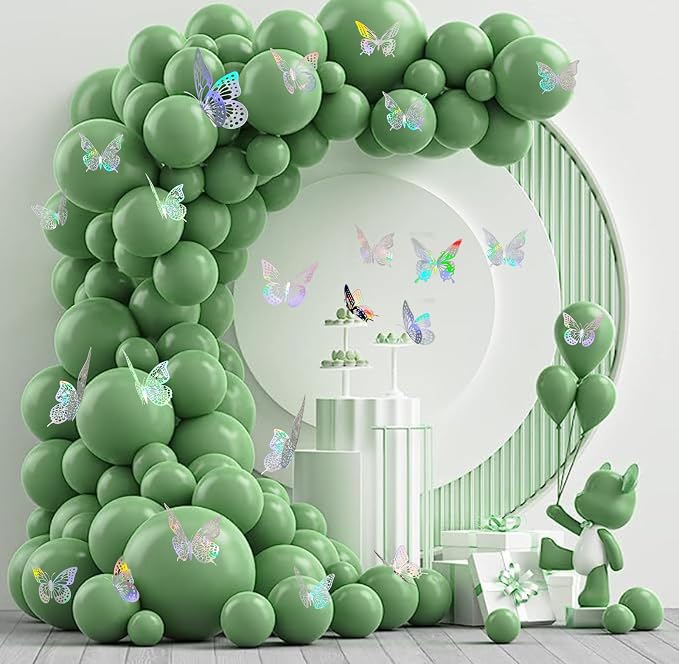 48 Pcs Rainbow Silver Butterfly Decorations, 4 Styles 3 Sizes, Butterflies Wall - Image 5