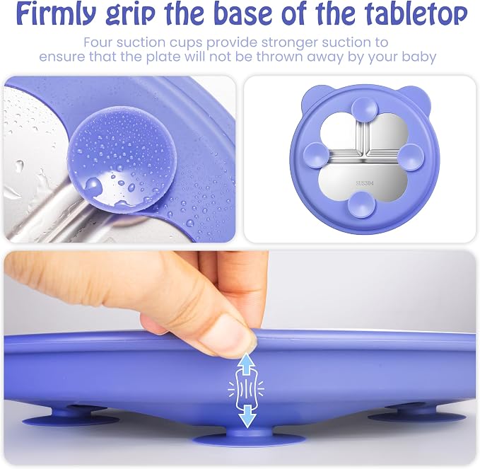 Stainless Steel Kids Plate - Image 7