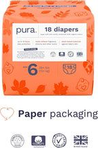 Pura Size 6 Eco-Friendly Diapers Totally Chlorine Free, Hypoallergenic - Image 2