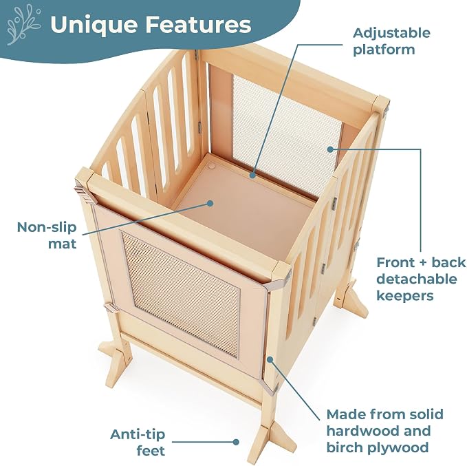 Guidecraft Kitchen Helper® Toddler Tower Step Stool - Image 5