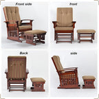 Solid Wood Rocking Glider Chair - Image 7